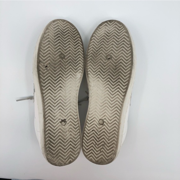 Vintage Havana Silver and White Glitter Low Top Sneakers US 7.5 - Picture 5 of 9